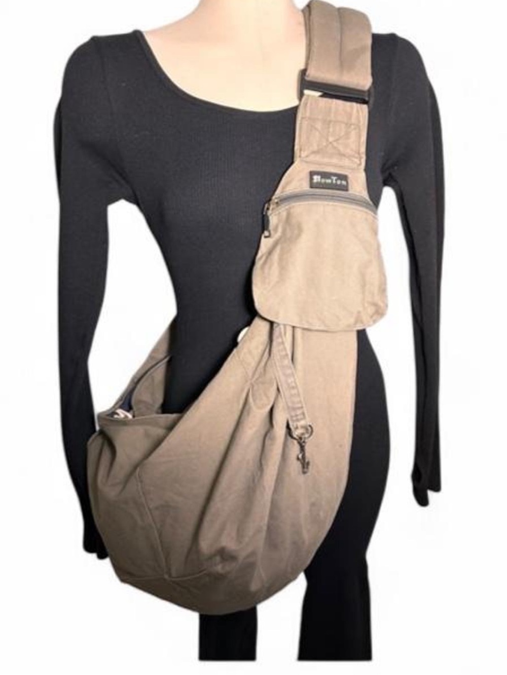 Slow Ton Pet Sling Carrier Small Dog Cat Hands Free Cotton Bag Up To 13 Pounds